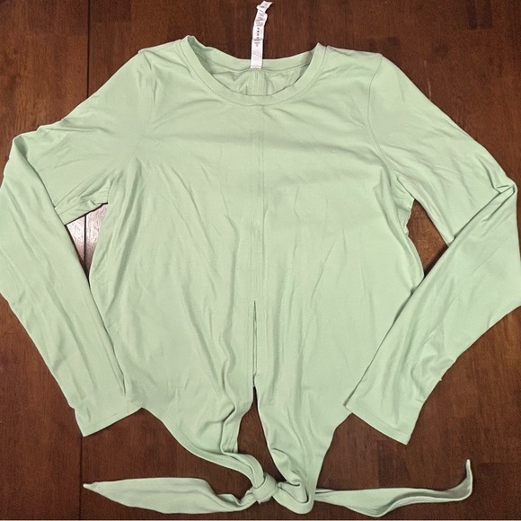 lululemon athletica Tops - Lululemon Top Shirt Time to Restore Long Sleeve Nulu
Creamy Mint Size Yoga